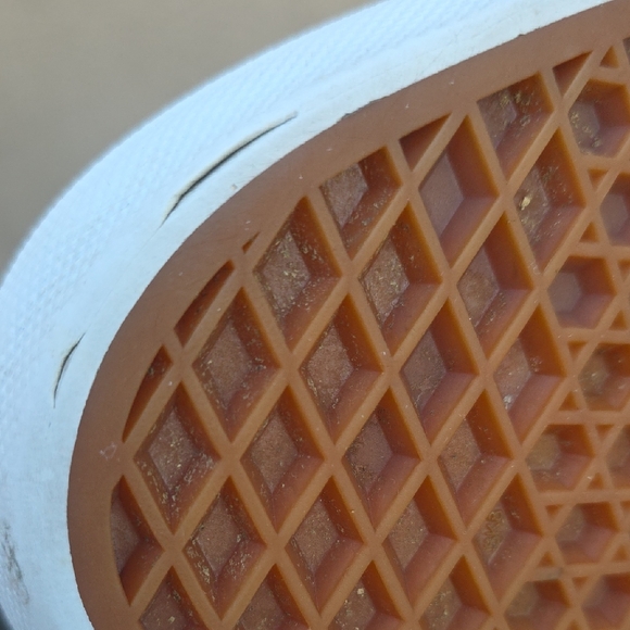 Vans Men's Navy and Mustard High-Top Sneakers - Picture 10 of 12